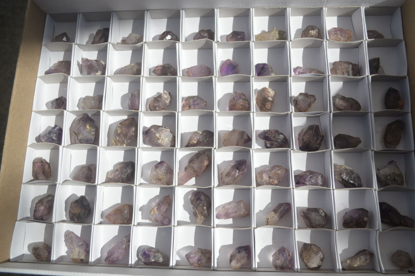 Natural Mini Smokey Amethyst Crystals  x 70 From Chiredzi, Zimbabwe - Toprock Gemstones and Minerals 