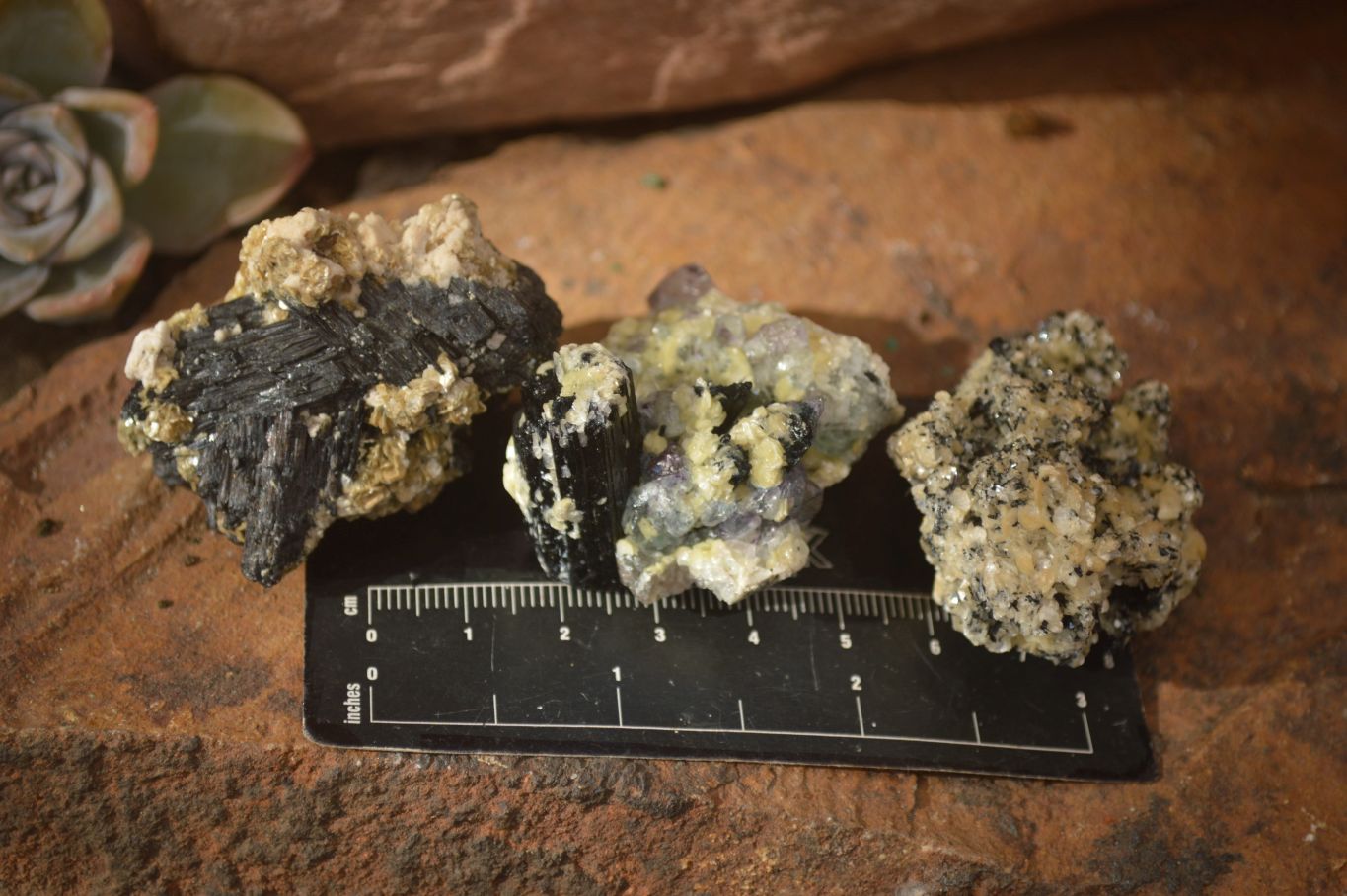 Natural Schorl Black Tourmaline Specimens x 35 From Erongo, Namibia - Toprock Gemstones and Minerals 