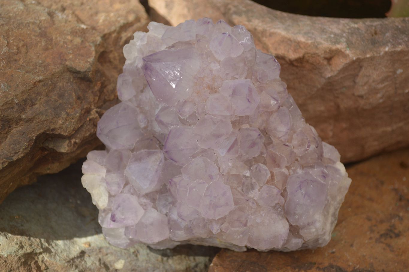 Natural Spirit Amethyst Quartz Clusters x 2 From Boekenhouthoek, South Africa - Toprock Gemstones and Minerals 