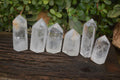 Polished Clear Quartz Crystal Points  x 6 From Madagascar - Toprock Gemstones and Minerals 