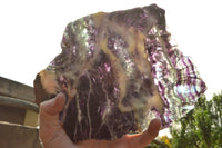 Polished Semi Translucent Watermelon Fluorite Slices  x 2 From Uis, Namibia - TopRock