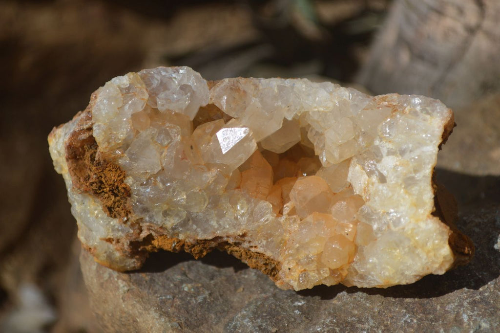 Natural Limonite Quartz Clusters x 12 From Solwezi, Zambia - Toprock Gemstones and Minerals 