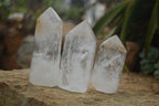 Polished Clear Quartz Crystal Points  x 6 From Madagascar - Toprock Gemstones and Minerals 