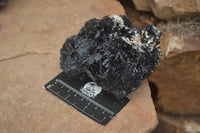Natural Schorl Black Tourmaline Specimens  x 2 From Erongo Mountains, Namibia - TopRock