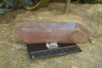 Polished Double Terminated Rose Quartz Points x 3 From Ambatondrazaka, Madagascar - Toprock Gemstones and Minerals 