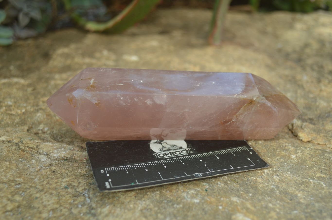 Polished Double Terminated Rose Quartz Points x 3 From Ambatondrazaka, Madagascar - Toprock Gemstones and Minerals 