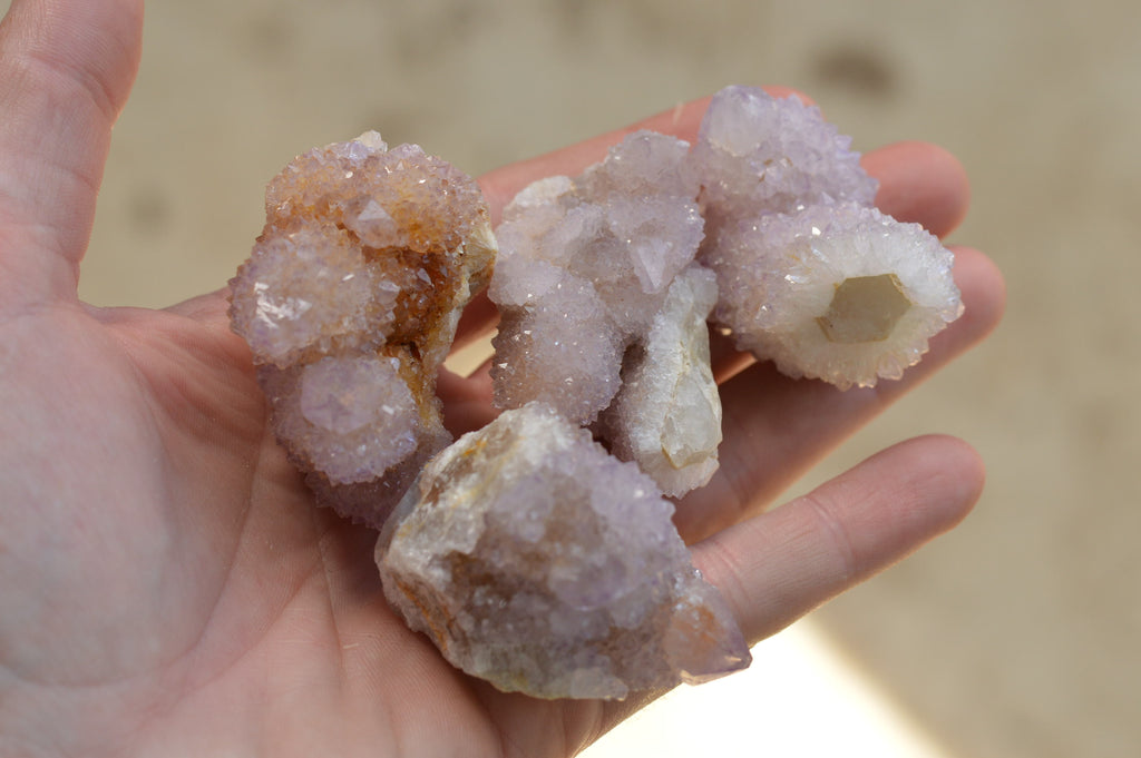 Polished Gorgeous Mixed Selection Of Lilac Spirit Quartz Clusters  x 16 From Boekenhouthoek, South Africa - TopRock