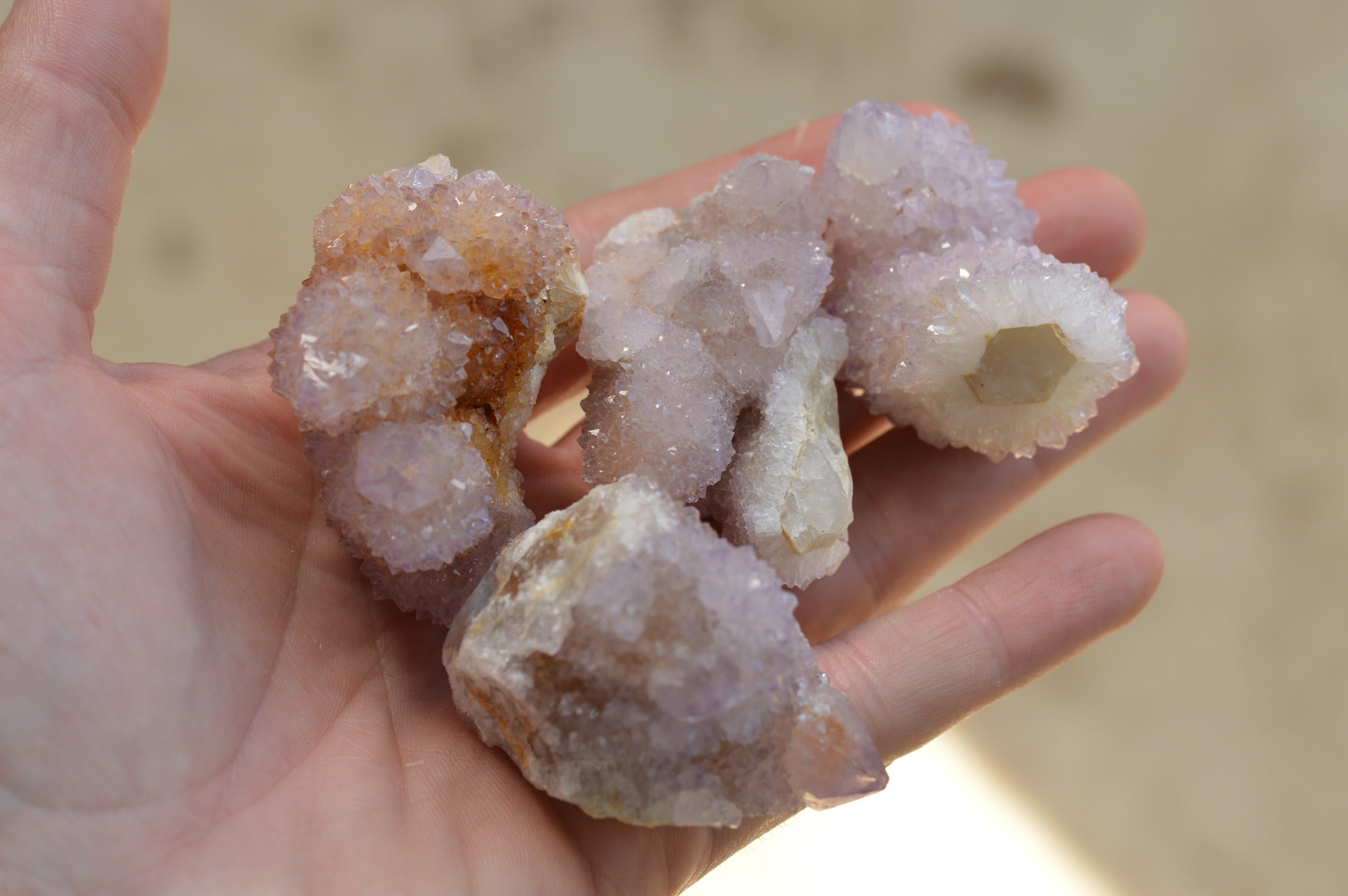 Polished Gorgeous Mixed Selection Of Lilac Spirit Quartz Clusters  x 16 From Boekenhouthoek, South Africa - TopRock