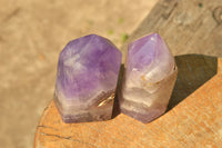 Polished Smokey Dream Amethyst Points  x 6 From Madagascar - TopRock