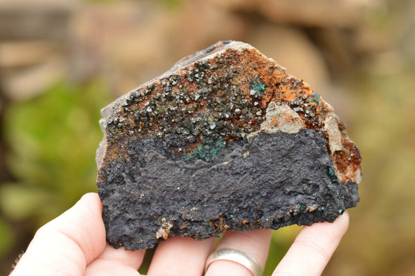 Natural Rare Copper Phosphate Libethenite On Dolomite Clusters  x 2 From Shituru, Congo - TopRock