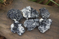 Natural Schorl Black Tourmaline Specimens  x 6 From Erongo, Namibia - Toprock Gemstones and Minerals 