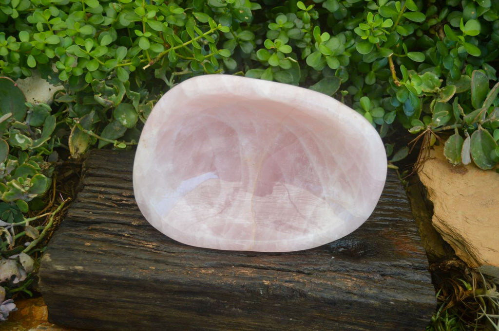 Polished Pink Rose Quartz Bowl x 1 From Ambatondrazaka, Madagascar - Toprock Gemstones and Minerals 
