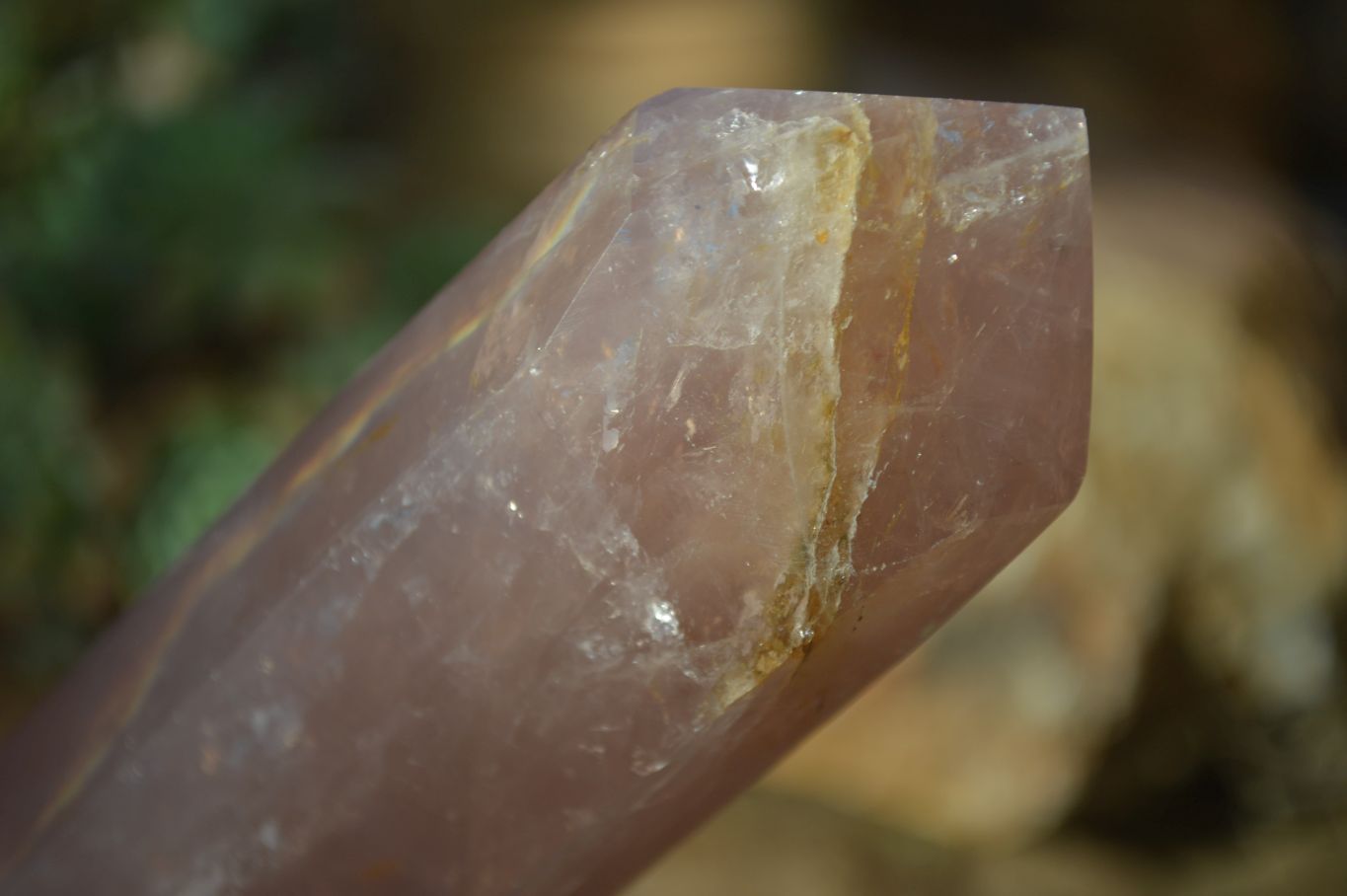 Polished Double Terminated Rose Quartz Points x 3 From Ambatondrazaka, Madagascar - Toprock Gemstones and Minerals 