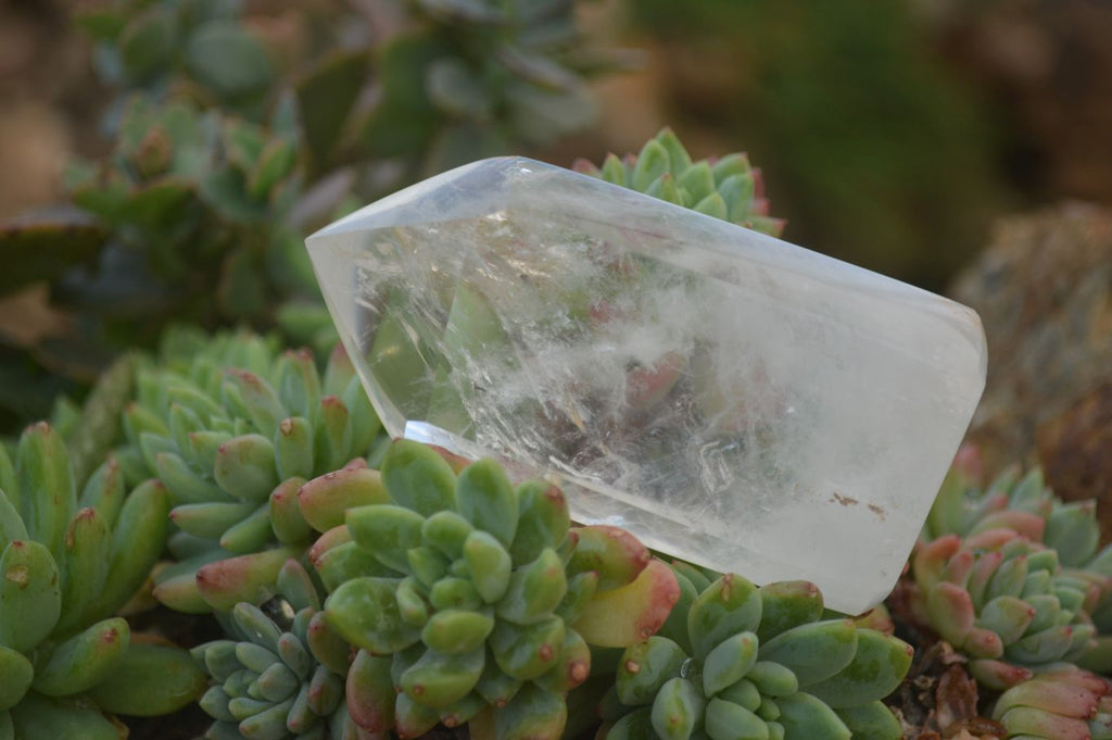 Polished Clear Quartz Crystal Points  x 6 From Madagascar - Toprock Gemstones and Minerals 