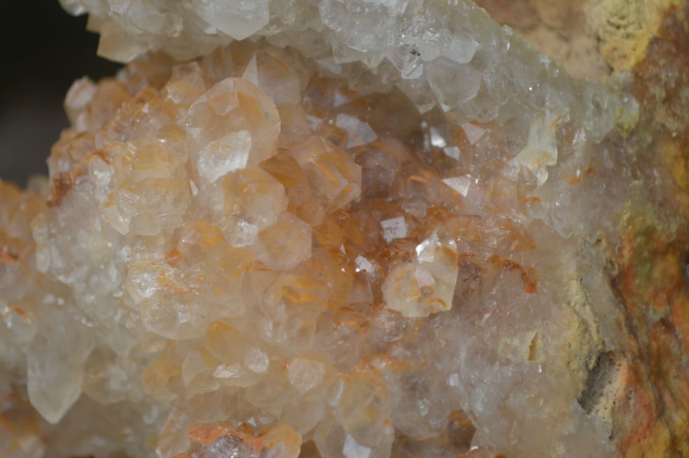 Natural Limonite Tinted Quartz Crystal Specimens  x 2 From Zambia - Toprock Gemstones and Minerals 