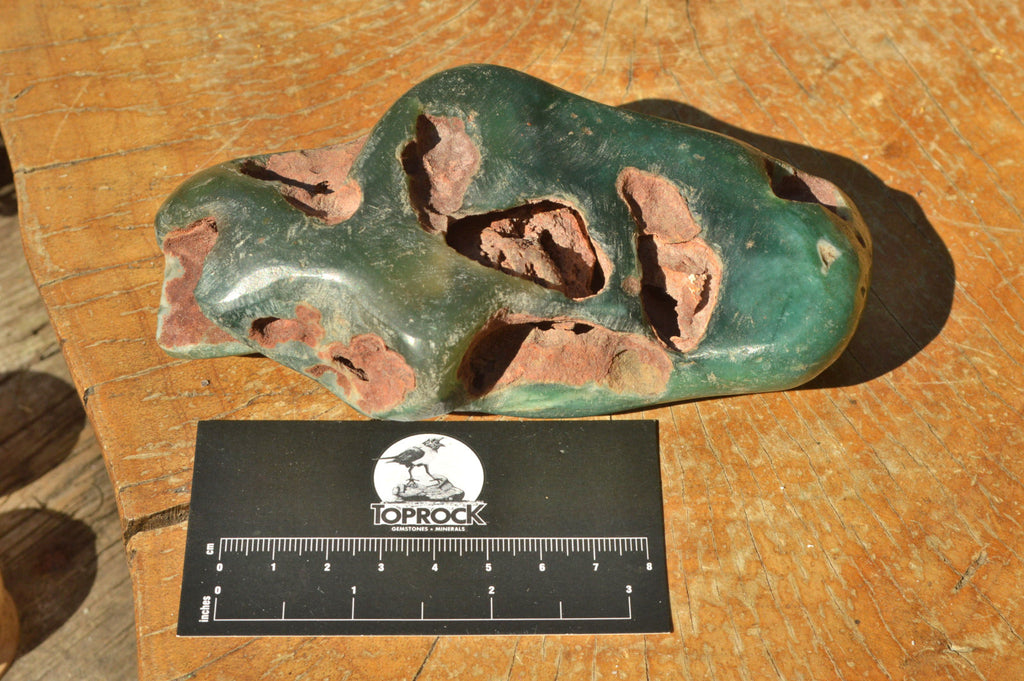 Polished Green Mtorolite "AKA Chrome/Emerald Chrysoprase" Free Forms x 3 From Zimbabwe - TopRock