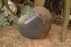 Polished Extra Large Translucent Chalcedony Gemstone Heart x 1 From Madagascar - Toprock Gemstones and Minerals 