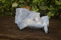 Natural Etched Blue Chalcedony Agate Specimen x 1 From Nsanje, Malawi - Toprock Gemstones and Minerals 