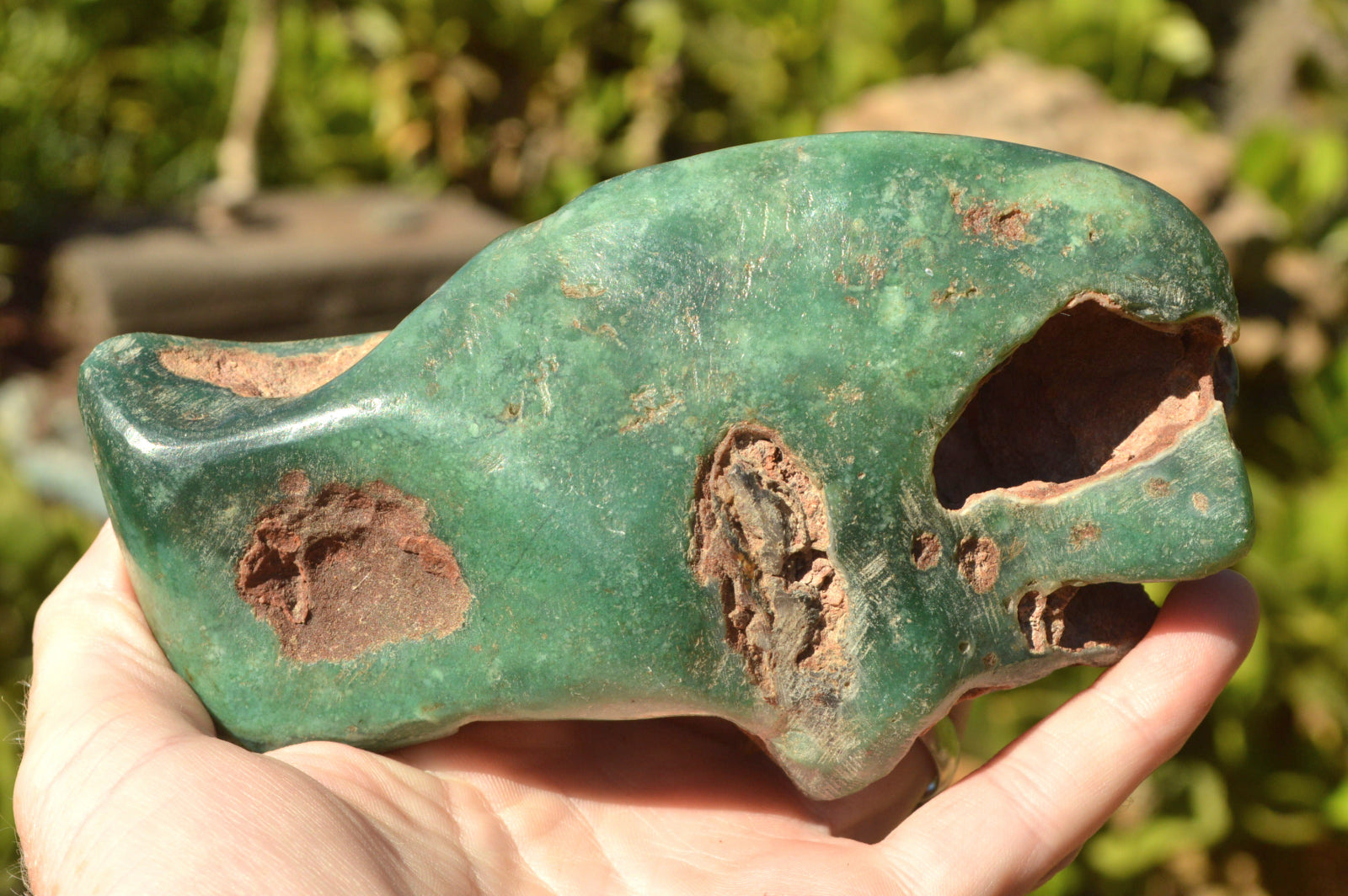 Polished Green Mtorolite "AKA Chrome/Emerald Chrysoprase" Free Forms x 3 From Zimbabwe - TopRock