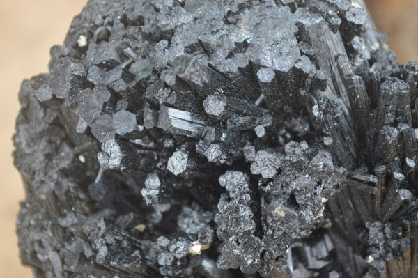 Natural Schorl Black Tourmaline Specimens x 2 From Erongo Mountains, Namibia - TopRock
