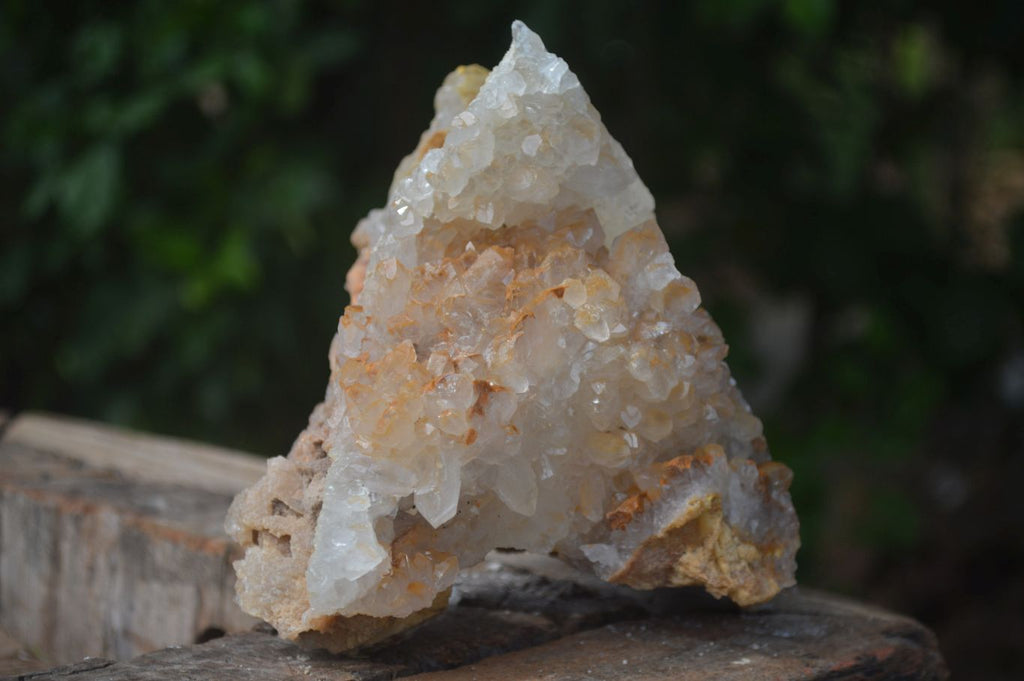 Natural Limonite Tinted Quartz Crystal Specimens  x 2 From Zambia - Toprock Gemstones and Minerals 