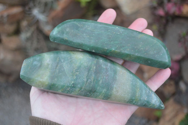 Polished Green Aventurine Free Forms  x 4 From Zimbabwe - Toprock Gemstones and Minerals 