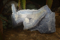Natural Etched Blue Chalcedony Agate Specimen x 1 From Nsanje, Malawi - Toprock Gemstones and Minerals 