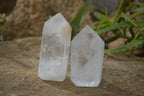 Polished Clear Quartz Crystal Points  x 6 From Madagascar - Toprock Gemstones and Minerals 