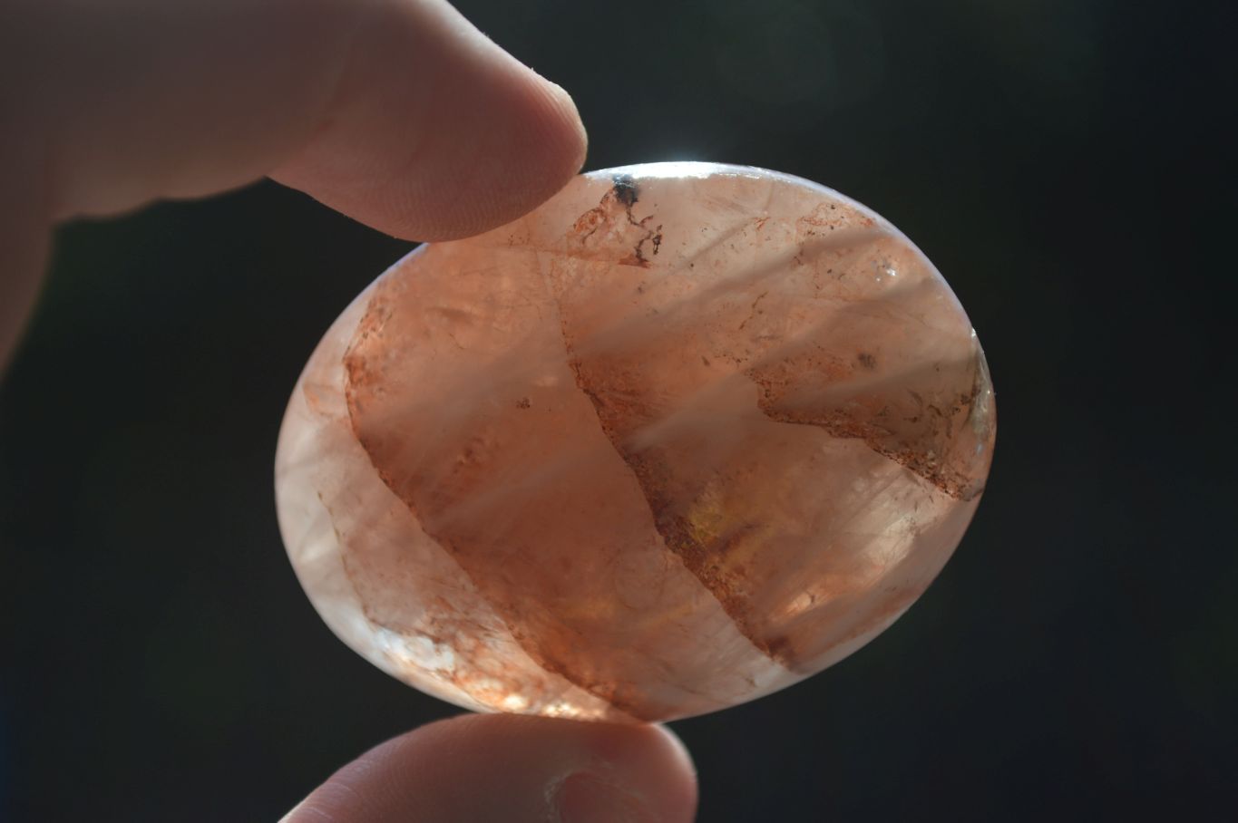 Polished Red Hematoid "Fire" Quartz Palm Stones  x 20 From Madagascar - Toprock Gemstones and Minerals 