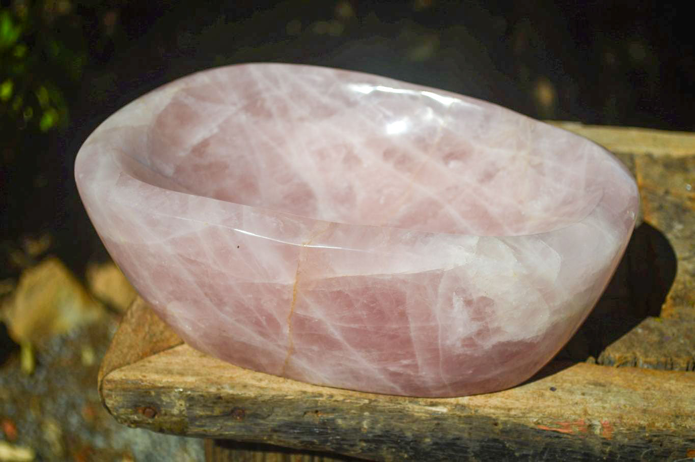 Polished Pink Rose Quartz Bowl x 1 From Ambatondrazaka, Madagascar - Toprock Gemstones and Minerals 