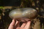Polished Extra Large Translucent Chalcedony Gemstone Heart x 1 From Madagascar - Toprock Gemstones and Minerals 