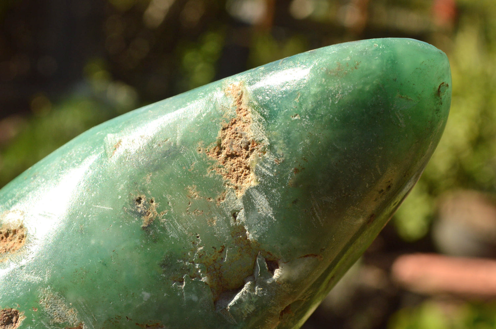 Polished Green Mtorolite "AKA Chrome/Emerald Chrysoprase" Free Forms x 3 From Zimbabwe - TopRock