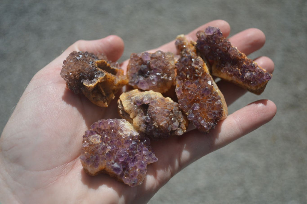 Natural Small Dark "Amethystos" Amethyst Clusters  x 35 From Kwaggafontein, South Africa - Toprock Gemstones and Minerals 