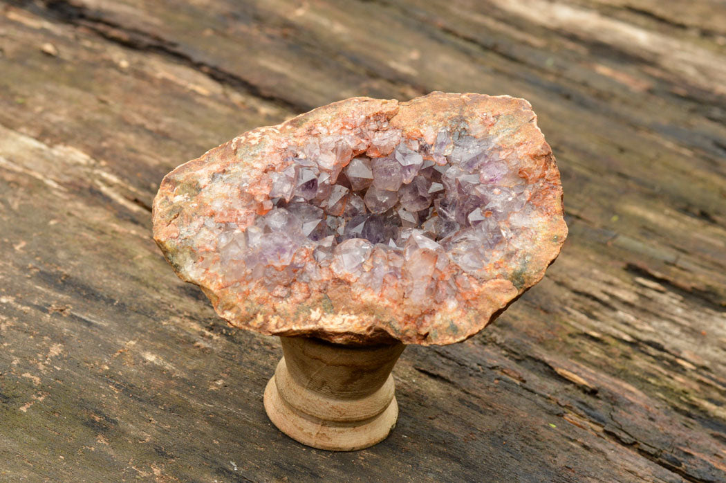 Natural Amethyst & Basalt Geode Specimens  x 6 From Zululand, South Africa - TopRock