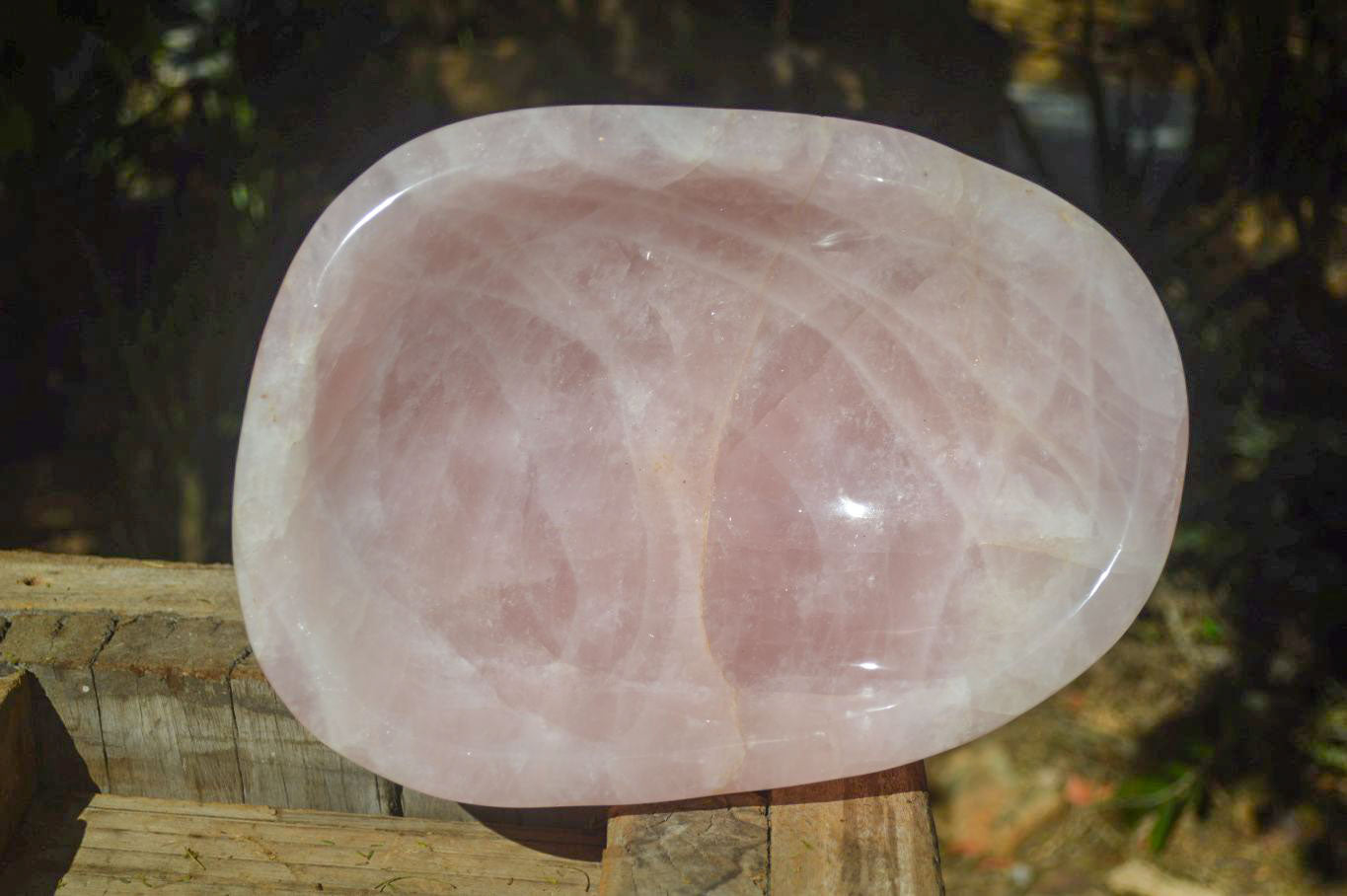 Polished Pink Rose Quartz Bowl x 1 From Ambatondrazaka, Madagascar - Toprock Gemstones and Minerals 