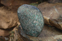 Polished Emerald Mica In Matrix Standing Free Forms x 1 From Mutoko, Zimbabwe - Toprock Gemstones and Minerals 