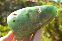 Polished Green Mtorolite "AKA Chrome/Emerald Chrysoprase" Free Forms x 3 From Zimbabwe - TopRock
