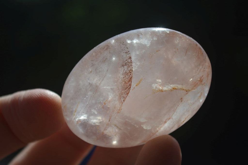Polished Red Hematoid "Fire" Quartz Palm Stones  x 20 From Madagascar - Toprock Gemstones and Minerals 