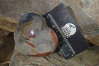 Polished Polychrome Jasper Palm Stones & Heart  x 6 From Madagascar