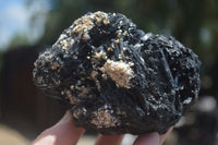 Natural Schorl Black Tourmaline Specimens  x 2 From Erongo Mountains, Namibia - TopRock
