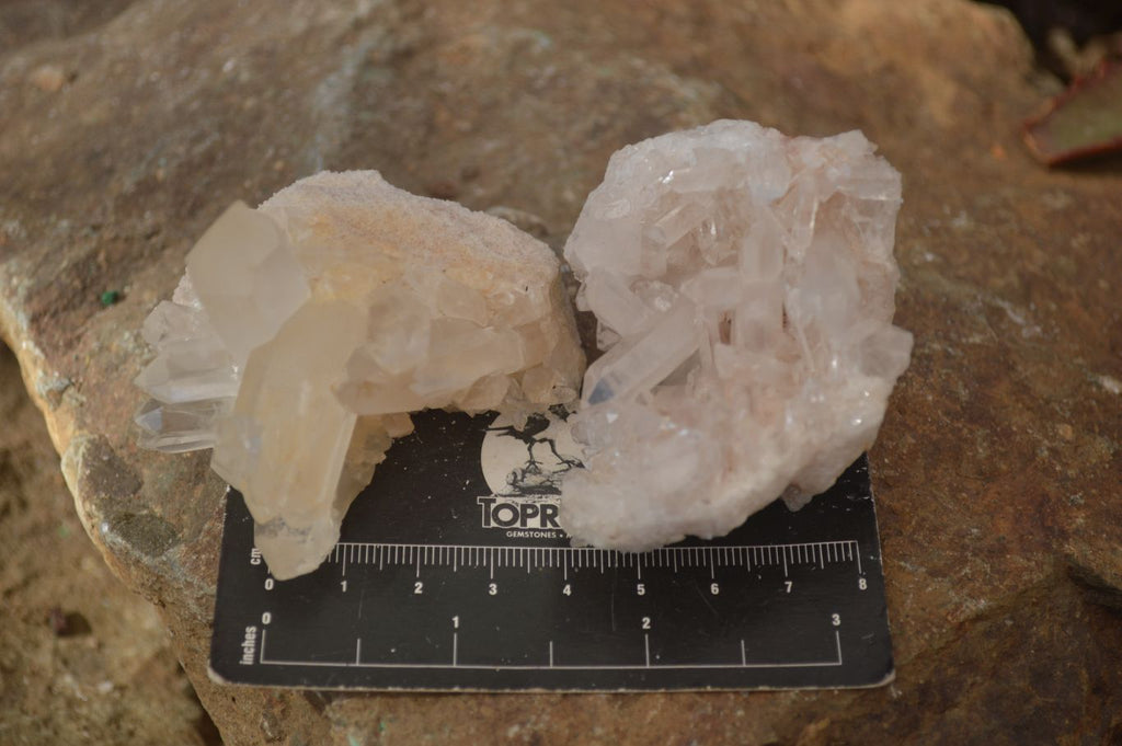 Natural Clear Quartz Crystal Clusters  x 24 From Madagascar - Toprock Gemstones and Minerals 