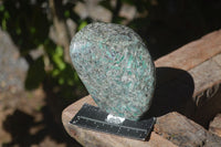 Polished Emerald Mica In Matrix Standing Free Forms x 1 From Mutoko, Zimbabwe - Toprock Gemstones and Minerals 