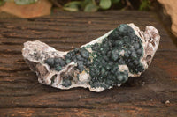 Natural Rare Ball Malachite On Drusy Quartz & Dolomite Matrix Specimens  x 2 From Kambove, Congo - Toprock Gemstones and Minerals 