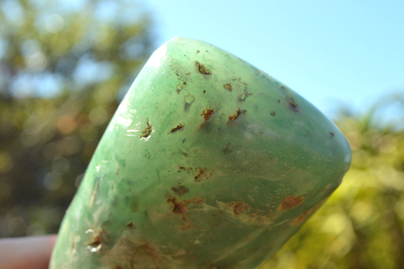 Polished Green Mtorolite "AKA Chrome/Emerald Chrysoprase" Free Forms x 3 From Zimbabwe - TopRock