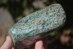 Polished Emerald Mica In Matrix Standing Free Forms x 1 From Mutoko, Zimbabwe - Toprock Gemstones and Minerals 