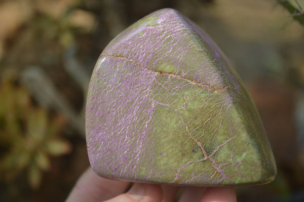 Polished Stichtite & Serpentine Free Forms x 6 From Barberton, South Africa - Toprock Gemstones and Minerals 
