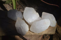 Natural Large White Quartz Crystals  x 6 From Madagascar - Toprock Gemstones and Minerals 