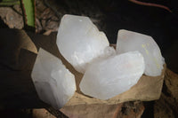 Natural Large White Quartz Crystals  x 6 From Madagascar - Toprock Gemstones and Minerals 