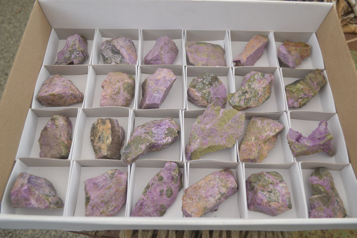Natural Rough Stichtite Cobbed Specimens x 24 From Barberton, South Africa - Toprock Gemstones and Minerals 