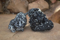 Natural Schorl Black Tourmaline Specimens  x 6 From Erongo, Namibia - Toprock Gemstones and Minerals 